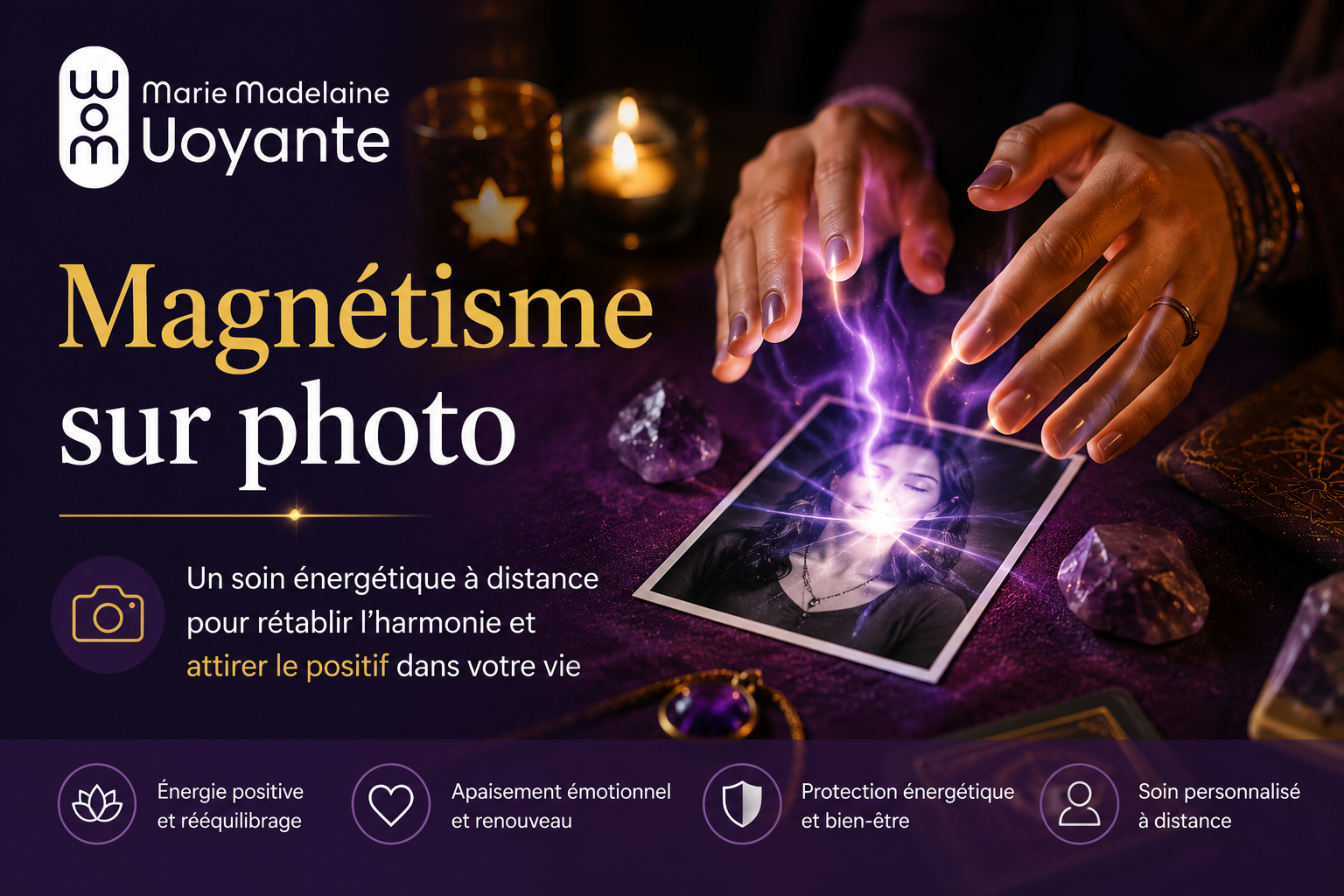magnétisme sur photo